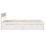 Estructura de cama con cajones madera pino blanco 120x190 cm de , Camas y somieres - Ref: Foro24-3282361, Precio: 293,27 €, D...