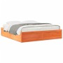Estructura de cama madera maciza pino marrón cera 180x200 cm de , Camas y somieres - Ref: Foro24-3282368, Precio: 233,64 €, D...