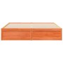 Estructura de cama madera maciza pino marrón cera 180x200 cm de , Camas y somieres - Ref: Foro24-3282368, Precio: 233,64 €, D...