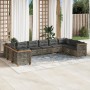 Set de sofás de jardín 10 pzas con cojines ratán sintético gris de , Conjuntos de jardín - Ref: Foro24-3262023, Precio: 827,1...