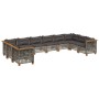 Set de sofás de jardín 10 pzas con cojines ratán sintético gris de , Conjuntos de jardín - Ref: Foro24-3262023, Precio: 827,1...