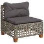 Set de sofás de jardín 10 pzas con cojines ratán sintético gris de , Conjuntos de jardín - Ref: Foro24-3262023, Precio: 827,1...