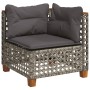 Set de sofás de jardín 10 pzas con cojines ratán sintético gris de , Conjuntos de jardín - Ref: Foro24-3262023, Precio: 827,1...