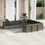 Set de sofás de jardín 10 pzas con cojines ratán sintético gris de , Conjuntos de jardín - Ref: Foro24-3262035, Precio: 827,1...