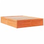 Estructura de cama madera maciza pino marrón cera 140x200 cm de , Camas y somieres - Ref: Foro24-3282377, Precio: 213,63 €, D...