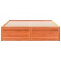 Estructura de cama madera maciza pino marrón cera 140x200 cm de , Camas y somieres - Ref: Foro24-3282377, Precio: 213,63 €, D...