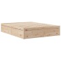 Estructura de cama madera maciza de pino 140x200 cm de , Camas y somieres - Ref: Foro24-3282375, Precio: 185,14 €, Descuento: %