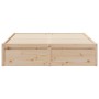 Estructura de cama madera maciza de pino 140x200 cm de , Camas y somieres - Ref: Foro24-3282375, Precio: 185,14 €, Descuento: %