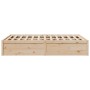 Estructura de cama madera maciza de pino 140x200 cm de , Camas y somieres - Ref: Foro24-3282375, Precio: 185,14 €, Descuento: %