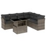Set de sofás de jardín 7 pzas con cojines ratán sintético gris de , Conjuntos de jardín - Ref: Foro24-3266610, Precio: 452,69...