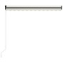 Toldo retráctil manual con LED crema 300x250 cm de vidaXL, Toldos - Ref: Foro24-3055221, Precio: 276,76 €, Descuento: %