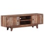 Mueble para TV de madera maciza de acacia vintage 118x30x40 cm en Muebles TV | Comprar online en Foru.es