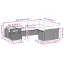 Set de sofás de jardín 10 pzas con cojines ratán sintético gris de , Conjuntos de jardín - Ref: Foro24-3267510, Precio: 629,9...