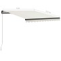 Toldo retráctil manual con LED crema 300x250 cm de vidaXL, Toldos - Ref: Foro24-3055221, Precio: 276,76 €, Descuento: %
