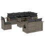 Set de muebles de jardín 9 pzas y cojines ratán sintético gris de , Conjuntos de jardín - Ref: Foro24-3268040, Precio: 624,15...