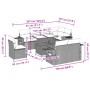 Set de muebles de jardín 9 pzas y cojines ratán sintético gris de , Conjuntos de jardín - Ref: Foro24-3268040, Precio: 624,15...