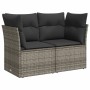 Set de sofás de jardín 10 pzas con cojines ratán sintético gris de , Conjuntos de jardín - Ref: Foro24-3268130, Precio: 645,0...