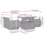 Set de sofás de jardín 7 pzas con cojines ratán sintético gris de , Conjuntos de jardín - Ref: Foro24-3268390, Precio: 490,62...