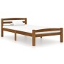 Estructura de cama madera maciza pino marrón miel 90x200 cm de vidaXL, Camas y somieres - Ref: Foro24-322075, Precio: 113,76 ...