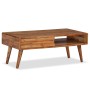 Mesa de centro con cajón tallado madera maciza 100x50x40 cm en Mesas de centro | Comprar online en Foru.es