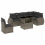 Set de sofás de jardín 7 pzas con cojines ratán sintético gris de , Conjuntos de jardín - Ref: Foro24-3268570, Precio: 488,55...