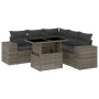 Set de muebles de jardín 6 pzas y cojines ratán sintético gris de , Conjuntos de jardín - Ref: Foro24-3269160, Precio: 427,51...