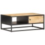Mueble de TV puerta tallada madera de mango rugosa 90x55x36 cm de vidaXL, Mesas de centro - Ref: Foro24-320946, Precio: 183,4...