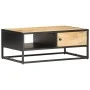 TV cabinet carved door rough mango wood 90x55x36 cm by vidaXL, Coffee table - Ref: Foro24-320946, Price: 181,02 €, Discount: %
