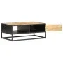 TV cabinet carved door rough mango wood 90x55x36 cm by vidaXL, Coffee table - Ref: Foro24-320946, Price: 181,02 €, Discount: %