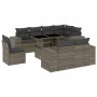 Set de muebles de jardín 9 pzas y cojines ratán sintético gris de , Conjuntos de jardín - Ref: Foro24-3269300, Precio: 643,08...