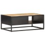 Mueble de TV puerta tallada madera de mango rugosa 90x55x36 cm de vidaXL, Mesas de centro - Ref: Foro24-320946, Precio: 183,4...