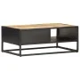 TV cabinet carved door rough mango wood 90x55x36 cm by vidaXL, Coffee table - Ref: Foro24-320946, Price: 181,02 €, Discount: %