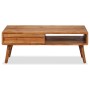 Mesa de centro con cajón tallado madera maciza 100x50x40 cm en Mesas de centro | Comprar online en Foru.es