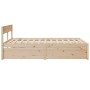 Estructura de cama con cajones madera maciza de pino 160x200 cm de , Camas y somieres - Ref: Foro24-3282342, Precio: 283,22 €...