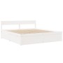 Estructura de cama con cajones madera maciza de pino 200x200 cm de , Camas y somieres - Ref: Foro24-3282337, Precio: 365,35 €...