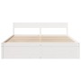 Estructura de cama con cajones madera maciza de pino 200x200 cm de , Camas y somieres - Ref: Foro24-3282337, Precio: 365,35 €...