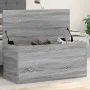 Caja de almacenaje madera ingeniería gris Sonoma 100x42x46 cm de , Baúles de almacenamiento - Ref: Foro24-840665, Precio: 91,...