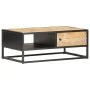 TV cabinet carved door rough mango wood 90x55x36 cm by vidaXL, Coffee table - Ref: Foro24-320946, Price: 181,02 €, Discount: %