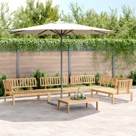 Set de sofás de palets de jardín 5 pzas madera maciza de acacia by , Outdoor sofas - Ref: Foro24-3209316, Price: 587,98 €, Di...
