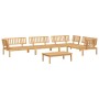 Set de sofás de palets de jardín 5 pzas madera maciza de acacia de , Sofás de exterior - Ref: Foro24-3209316, Precio: 634,60 ...