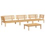 Set de sofás de palets de jardín 4 pzas madera maciza de acacia de , Sofás de exterior - Ref: Foro24-3209309, Precio: 472,76 ...