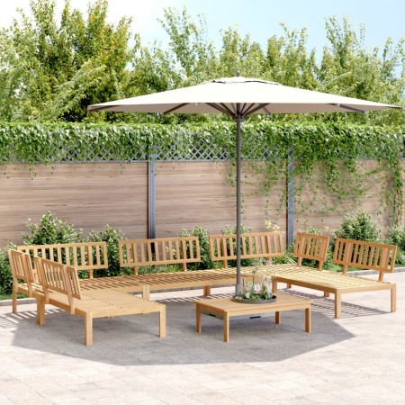 Set de sofás de palets de jardín 6 pzas madera maciza de acacia de , Sofás de exterior - Ref: Foro24-3209314, Precio: 695,65 ...