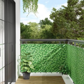 Pantalla de privacidad de balcón PVC plantas verde 400x90 cm de , Paneles de vallas - Ref: Foro24-4005461, Precio: 21,49 €, D...