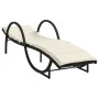Tumbonas con cojines 2 unidades ratán sintético negro by , Loungers - Ref: Foro24-3277307, Price: 309,14 €, Discount: %