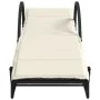 Tumbonas con cojines 2 unidades ratán sintético negro by , Loungers - Ref: Foro24-3277307, Price: 309,14 €, Discount: %