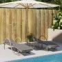 Liegestühle mit Kissen, 2 Stück, aus synthetischem Rattan in Beige. von , Liegen - Ref: Foro24-3277311, Preis: 364,48 €, Raba...