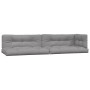 Set de sofás de palets de jardín y cojines 3 pzas madera acacia de , Sofás de exterior - Ref: Foro24-3209446, Precio: 456,29 ...
