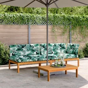 Set de sofás de palets de jardín y cojines 3 pzas madera acacia by , Outdoor sofas - Ref: Foro24-3209450, Price: 434,83 €, Di...
