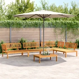 Set de sofás de palets de jardín 5 pzas madera maciza de acacia by , Outdoor sofas - Ref: Foro24-3209438, Price: 577,59 €, Di...
