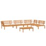 Set de sofás de palets de jardín 5 pzas madera maciza de acacia de , Sofás de exterior - Ref: Foro24-3209438, Precio: 626,47 ...